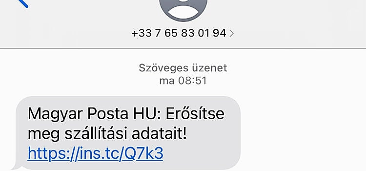 Adathalász SMS-t és leveleket küldenek a Magyar Posta nevében